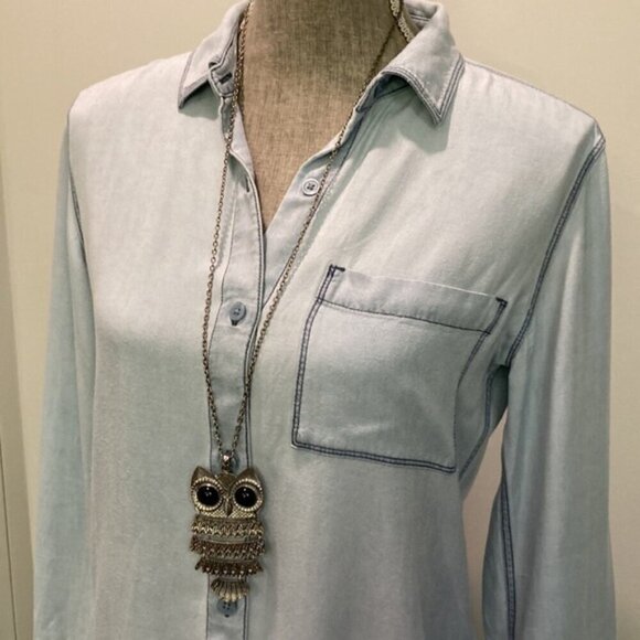 ARITZIA  Montana Chambray Button Down - Picture 9 of 13